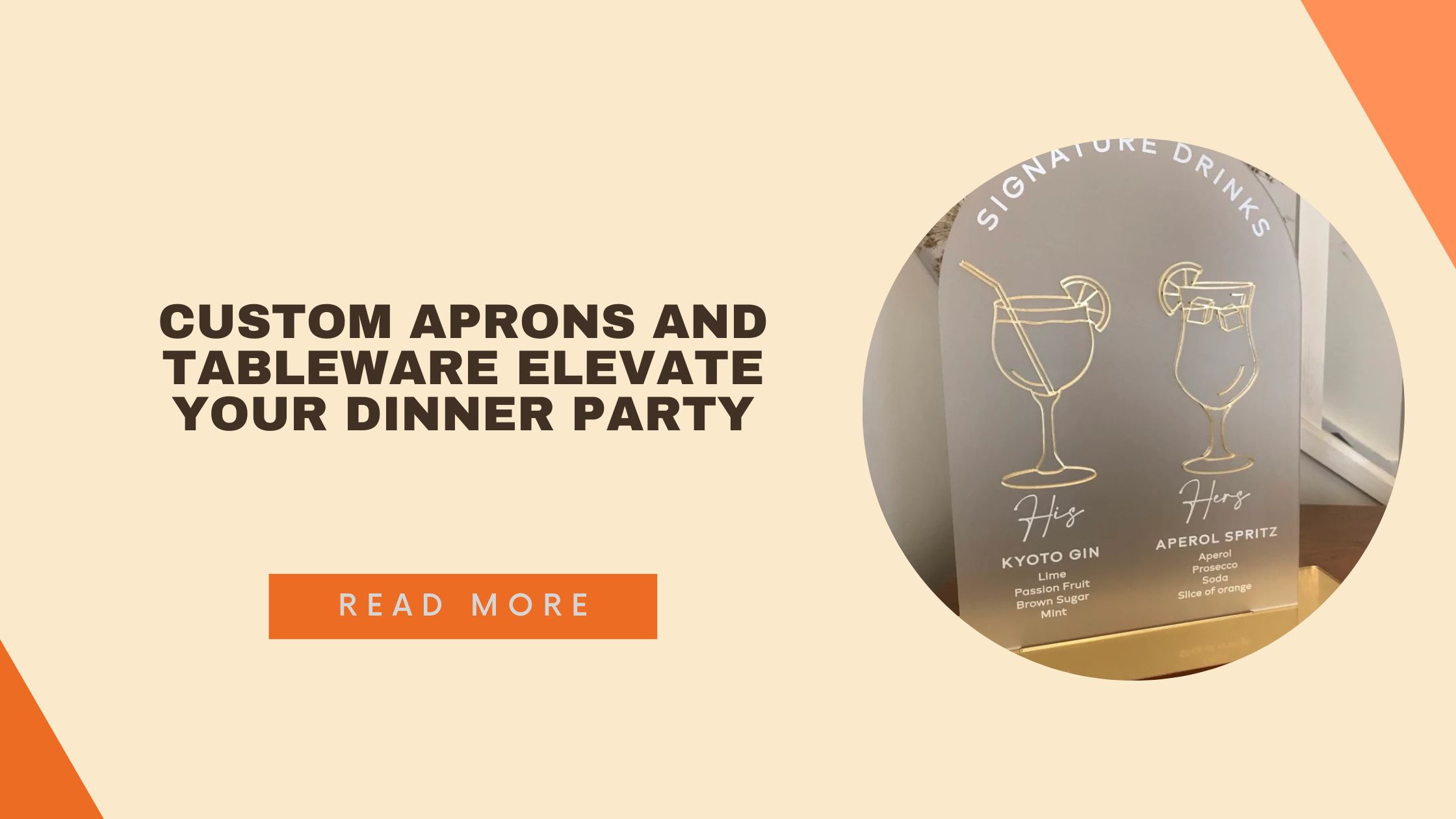 Hosting 101: How Custom Aprons and Tableware Elevate Your Dinner Party